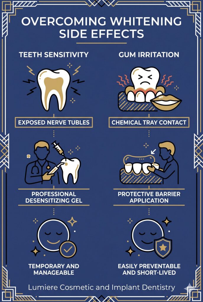 Lumiere Cosmetic and Implant Dentistry | Is Teeth Whitening Safe? What Maitland Patients Should Know Before Brightening Their Smile Infographic_Whitening Side Effects